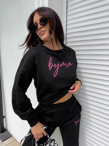 Bluza dresowa LOGO  – czarna