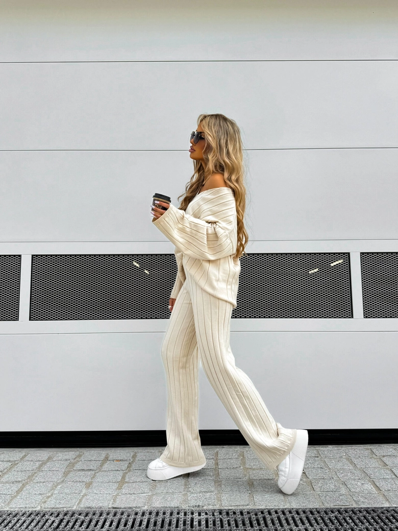 Komplet CANDICE – jasny beż