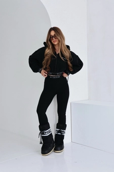 Legginsy damskie BG Swan | czarny