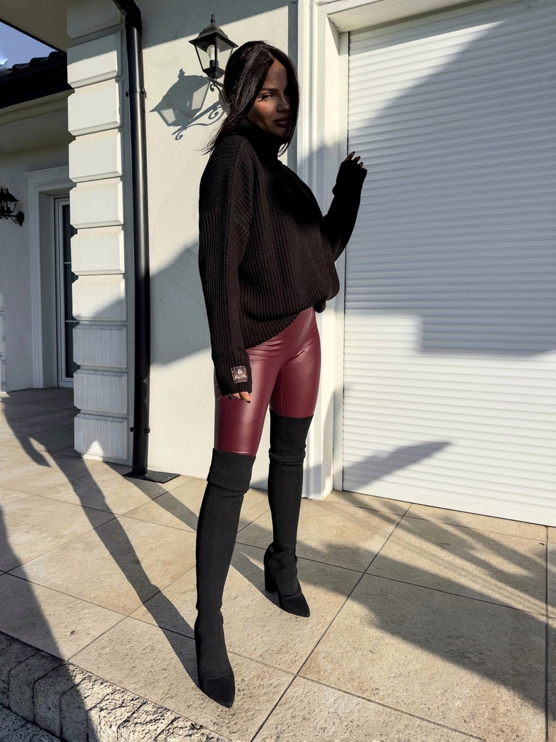 Sweter golf LAVER - czarny DOSTĘPNY OD 18.10.2024r. E17992