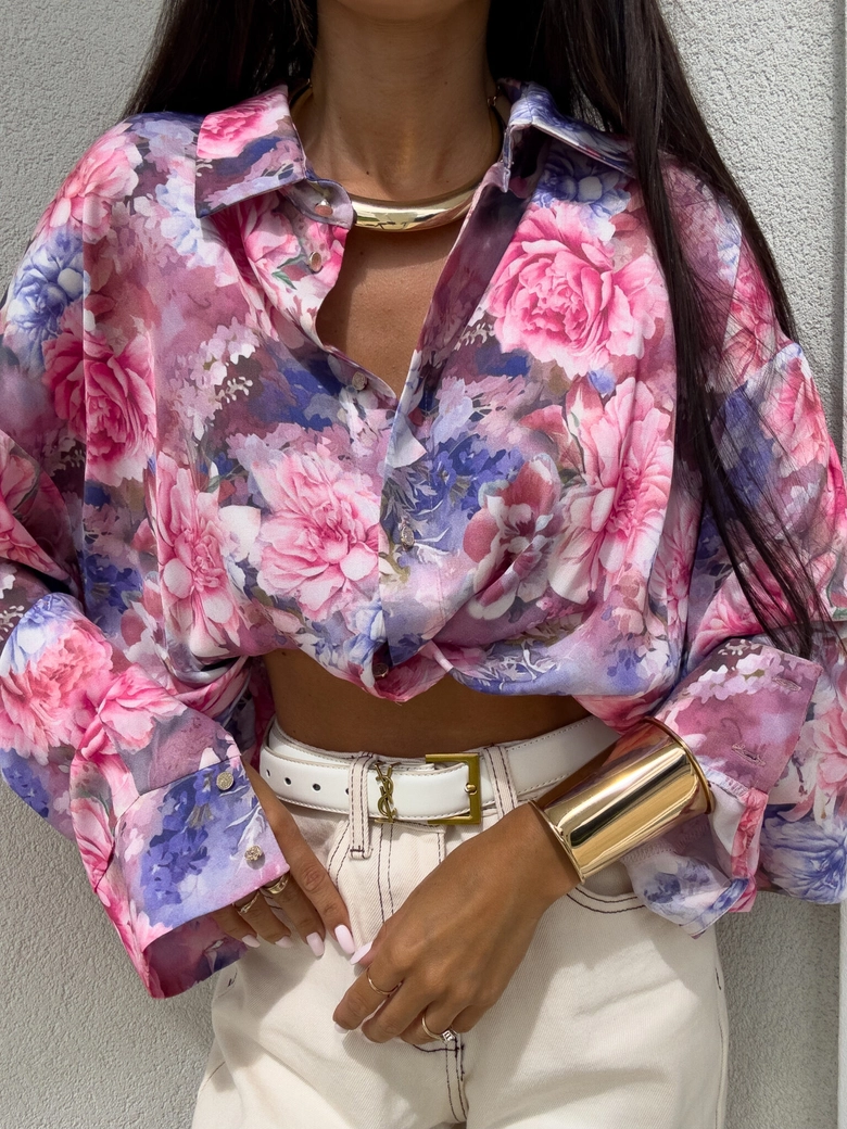 Koszula OVER SPRING - piwonia