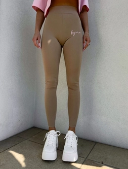 Legginsy DUAL – ciemny beż