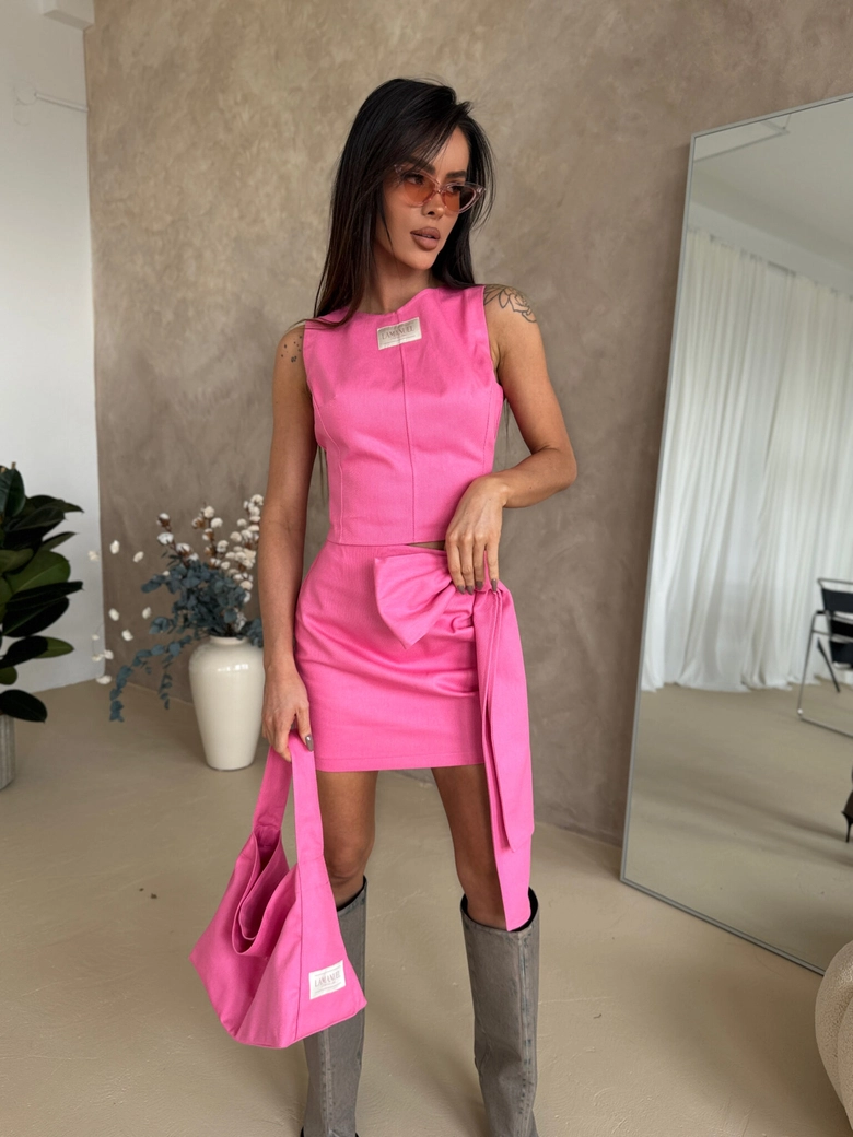 Spódnica DENIM róż