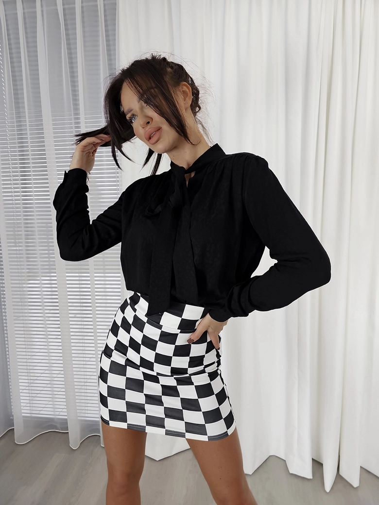 Bluzka RIBBON - czarna C18947