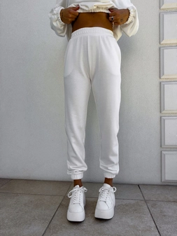 Spodnie dresowe CLASSIC - ecru