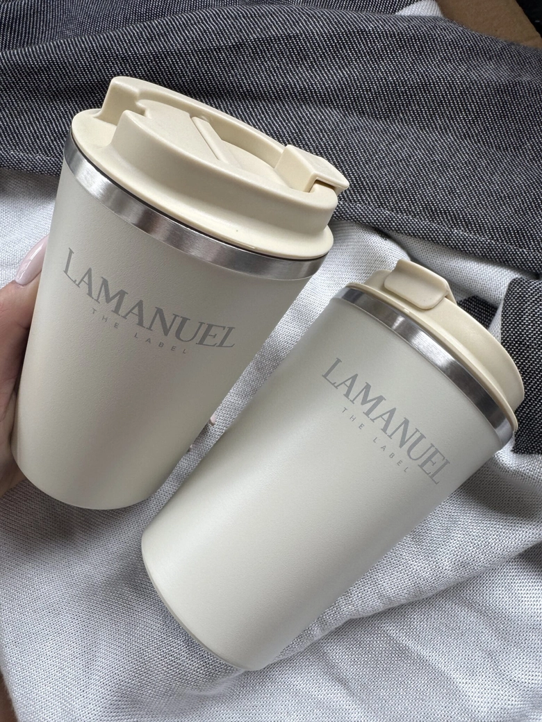 Kubek termiczny POURED beż