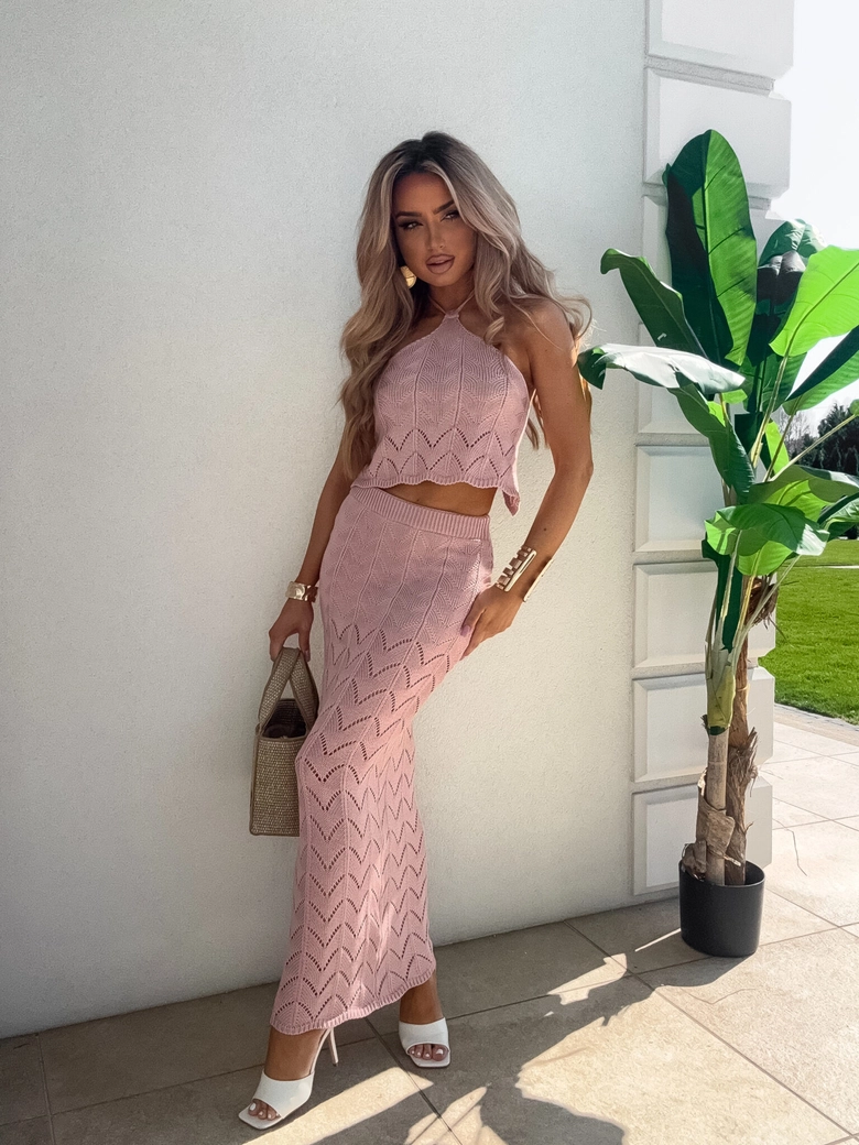 Komplet MARBELLA - brudny róż