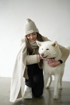 Szalik BG Bear | beż BG19173