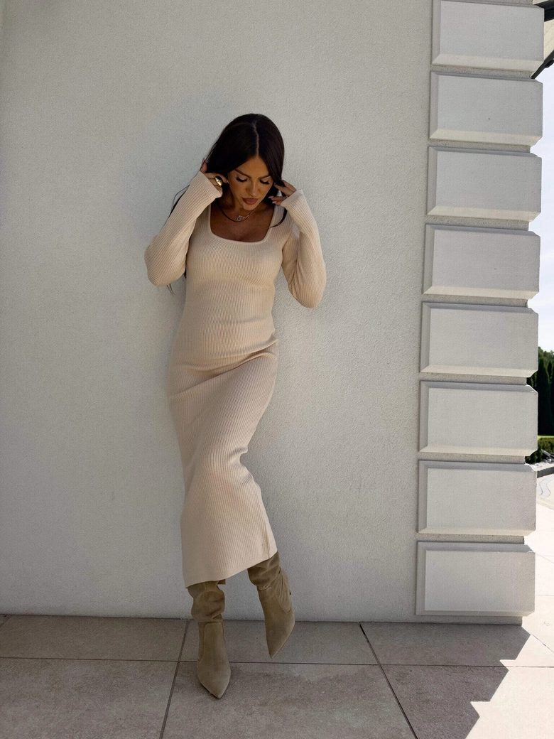 Sukienka COYA - jasny beż