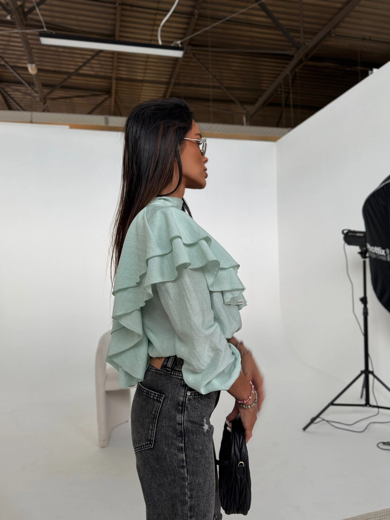 Koszula QUEEN szałwia