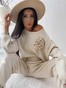 Komplet DELANI LONG – jasny beż N17239