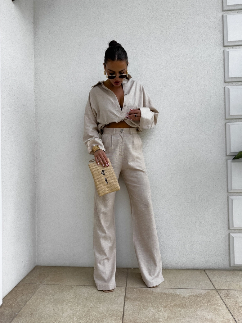 Koszula OVER SPRING natural – ciepły beż