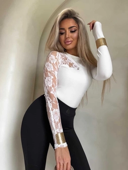 Bluzka SUZI koronka – ecru