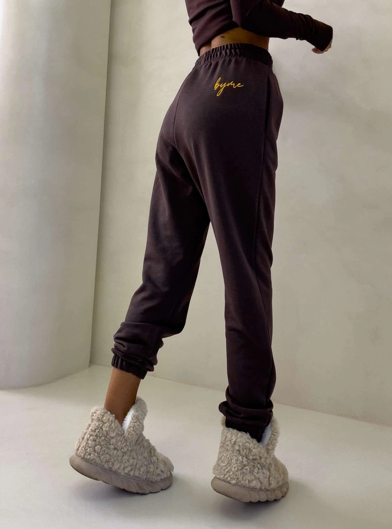 Spodnie DUO – czekoladowe