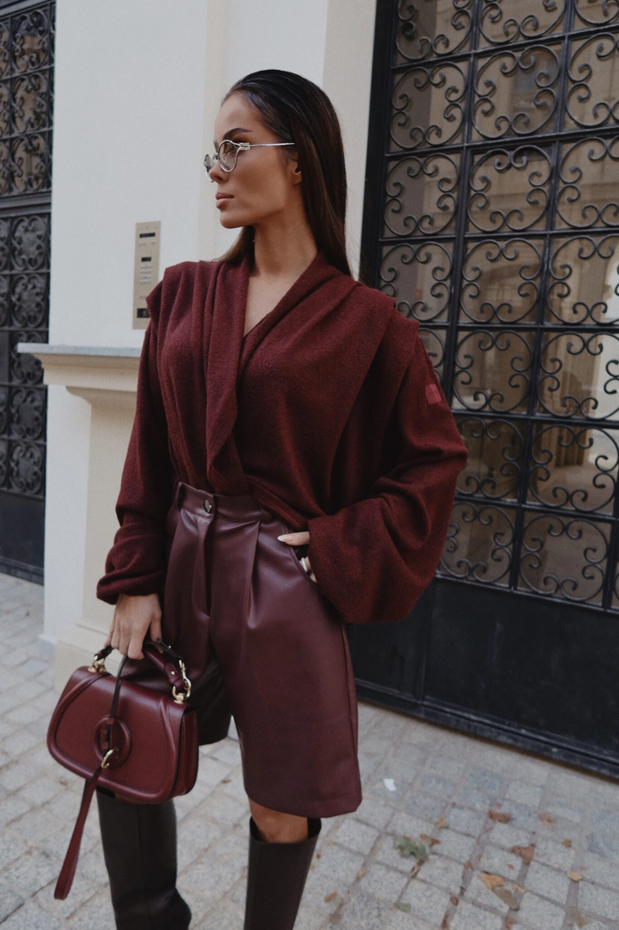 Sweter TELL HER bordo