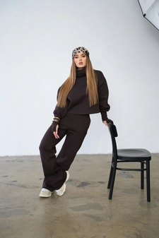 Komplet dresowy damski BG Neris | gorzka czekolada