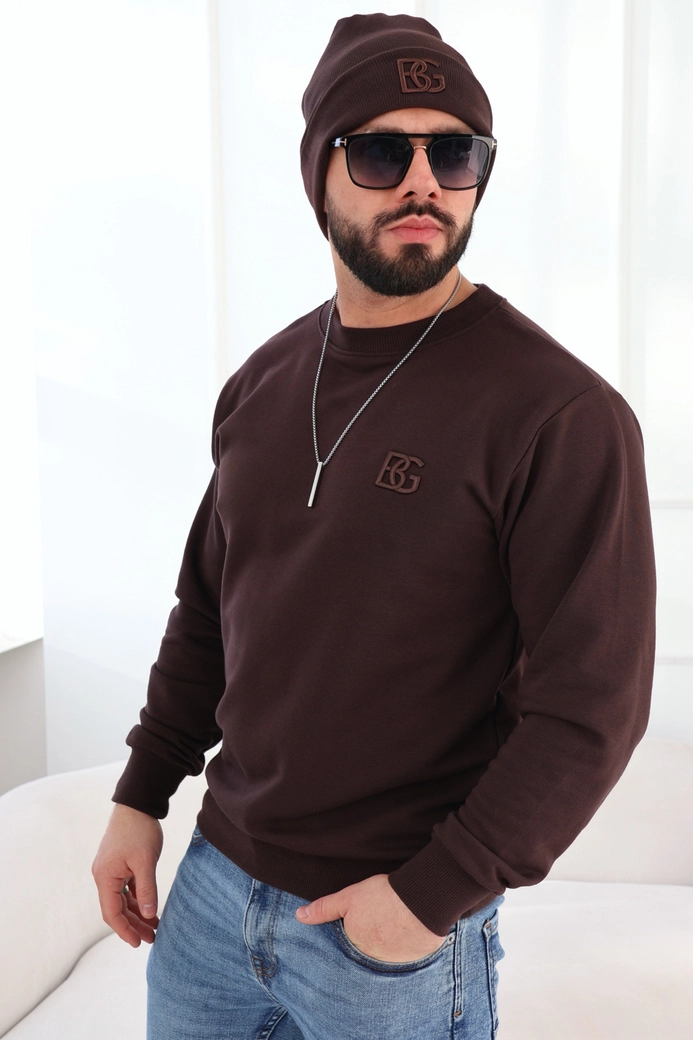 Czapka BG Hola | gorzka czekolada