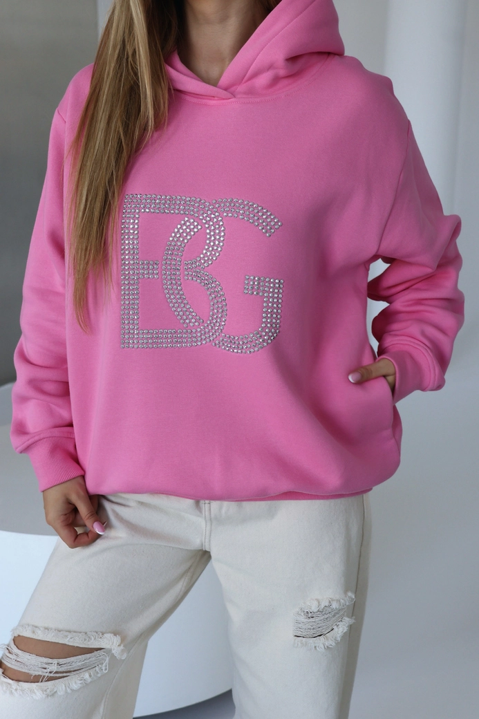 Bluza damska BG Diamond | róż