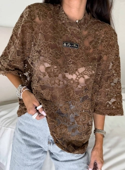 Bluzka MARMARIS welur - mleczna czekolada