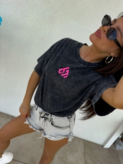 T-shirt MONETTE - czarny