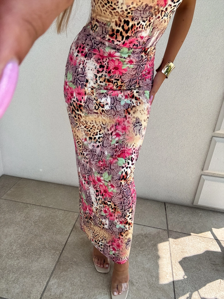 Spódnica VOGUE print pantera – multicolor