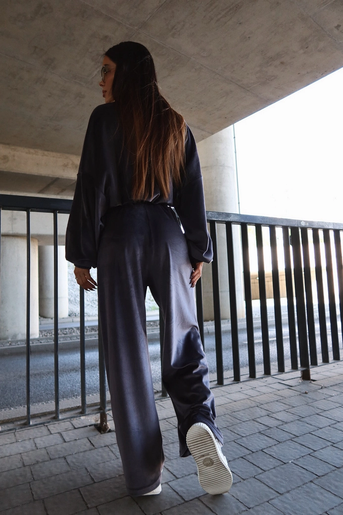 Spodnie GLOSSY grafit