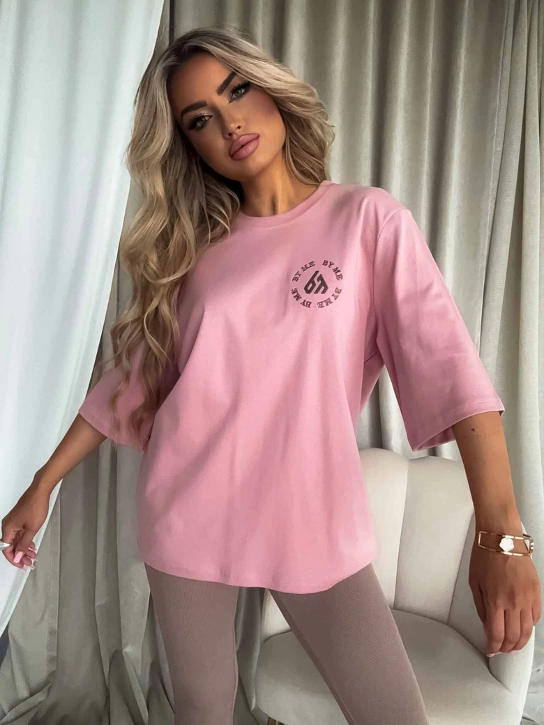 T-SHIRT PREMIUM - brudny róż