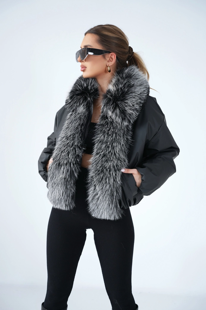 Kurtka damska BG Luxury | czarny