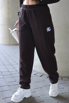 Spodnie damskie BG Bananas | gorzka czekolada