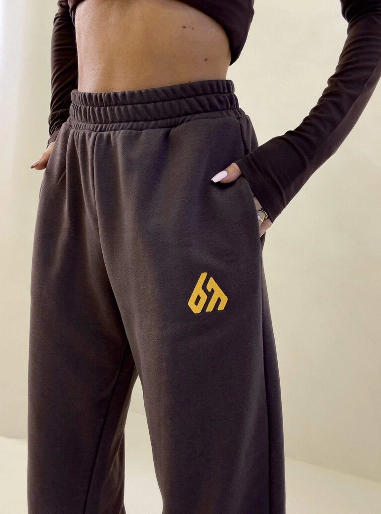 Spodnie DUO – czekoladowe