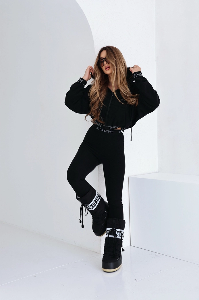 Legginsy damskie BG Swan | czarny