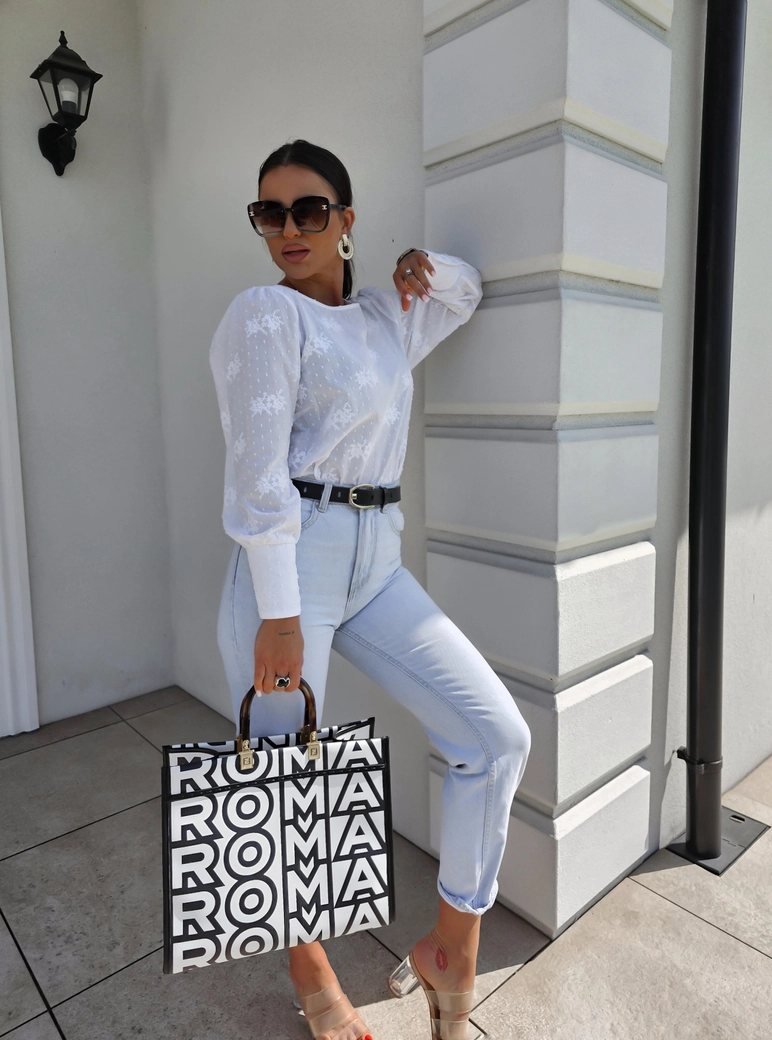 Bluzka MONICA kropeczki - ecru C18617