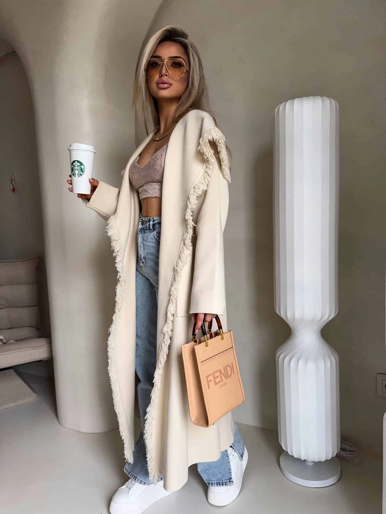 Płaszcz DIVA – jasny beż