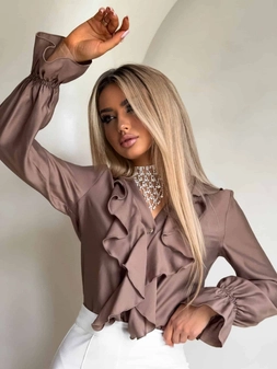 Bluzka ZARRA - mokka