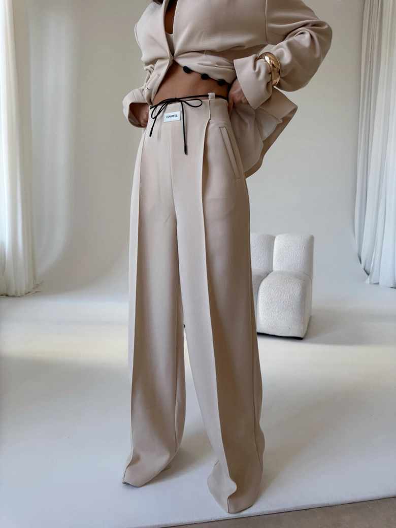 Spodnie BUSINESS beż