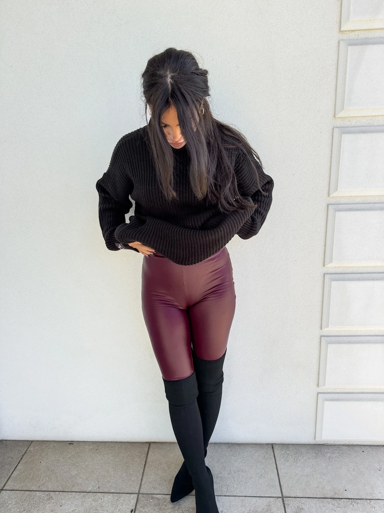 Sweter golf LAVER - czarny DOSTĘPNY OD 18.10.2024r. E17992