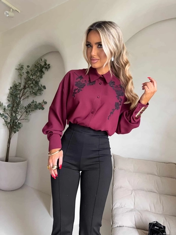 Koszula CHARLOTTE - bordo