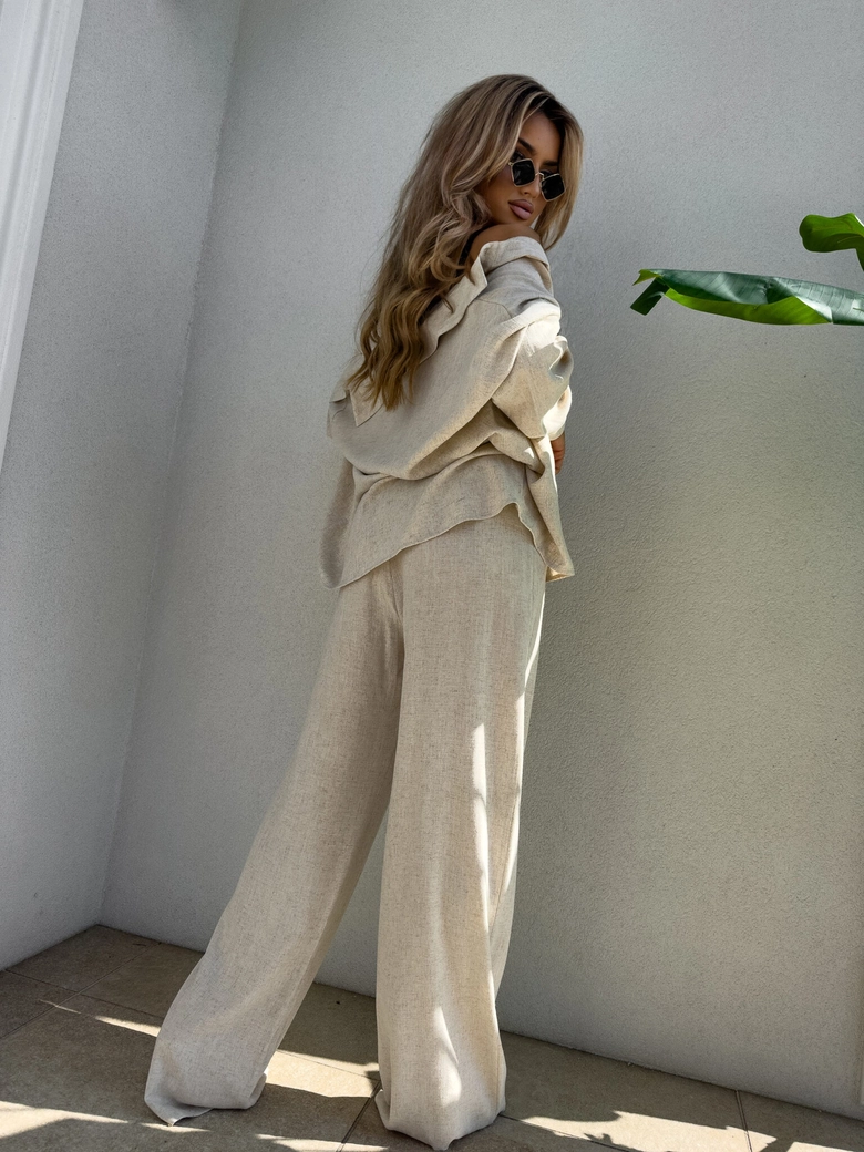 Spodnie SIMPLE natural - jasny beż