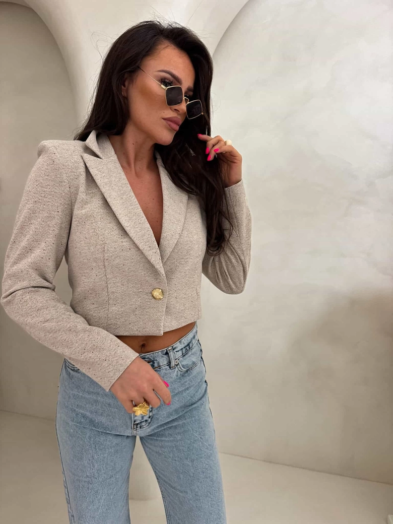 Marynarka SLIM melange - multi