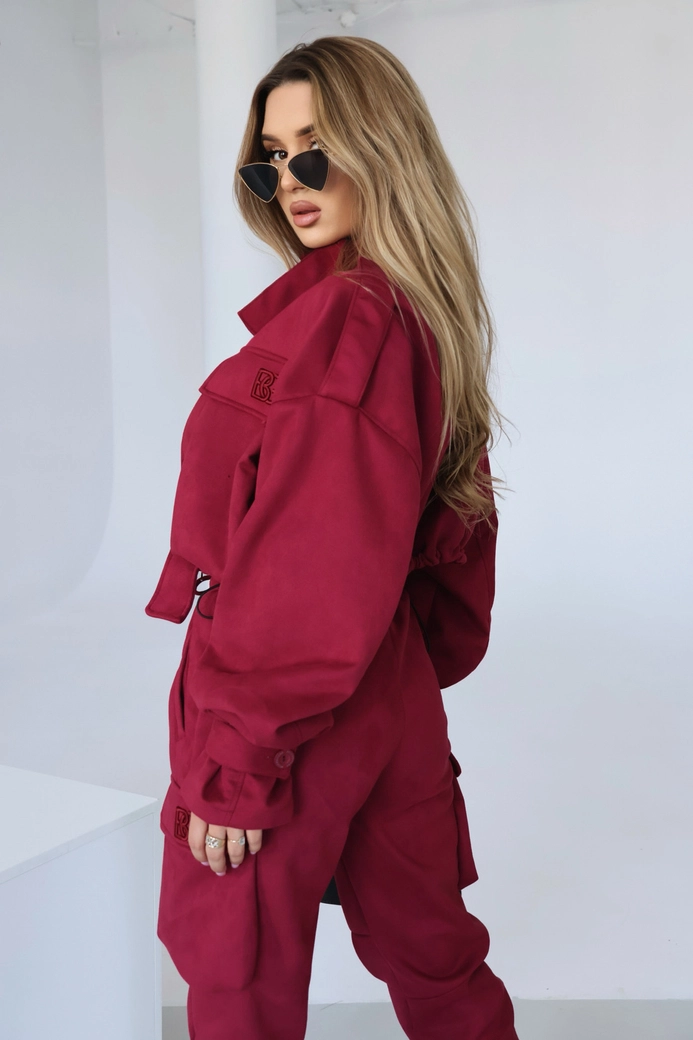 Kurtka damska BG Military | bordo