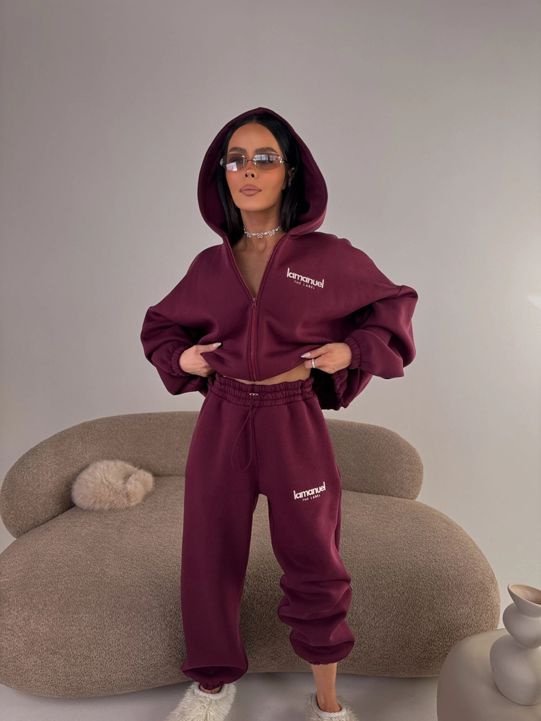 Spodnie CREAMY bordo