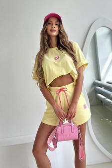 Szorty damskie BG Dare | bananowy