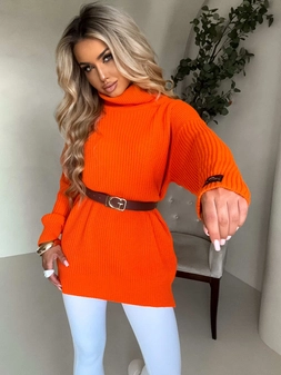 Sweter golf LAVER - dyniowy