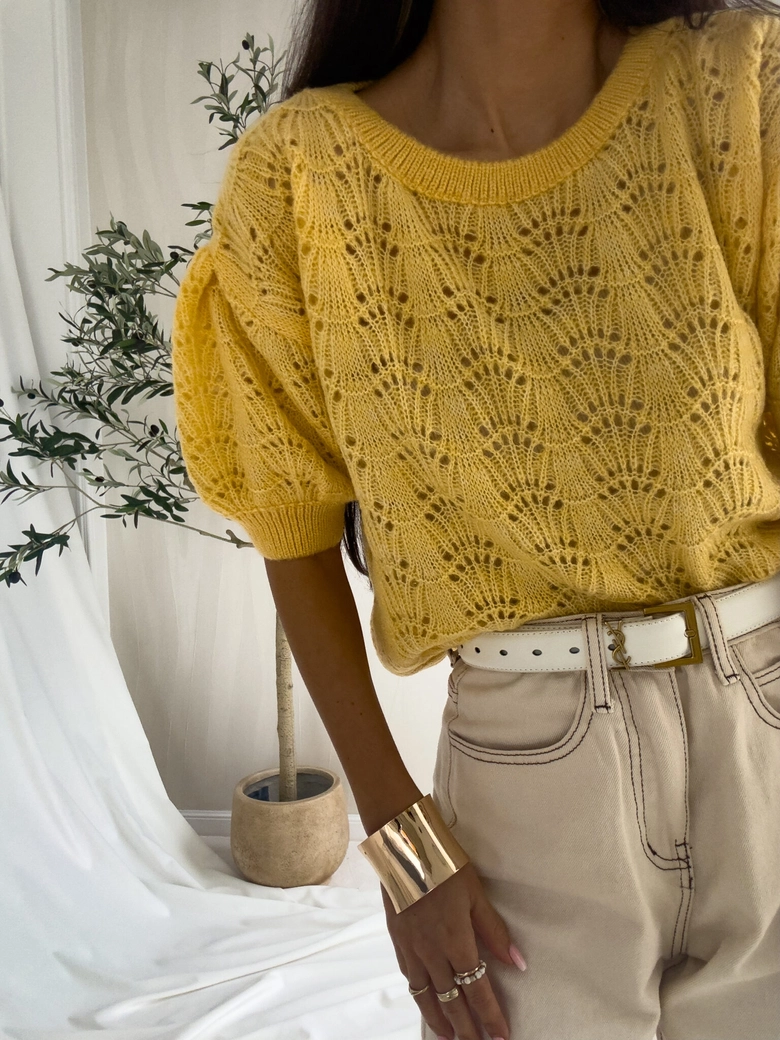 Sweter SENSES – żółty