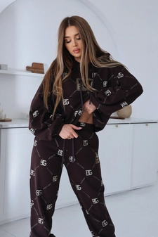 Dres damski BG Holo | czekolada - złoto