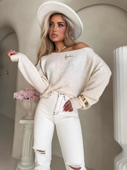 Sweter HERMES – jasny beż