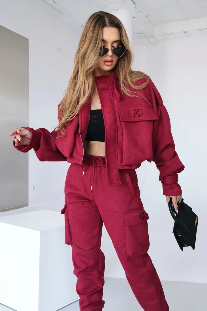 Kurtka damska BG Military | bordo