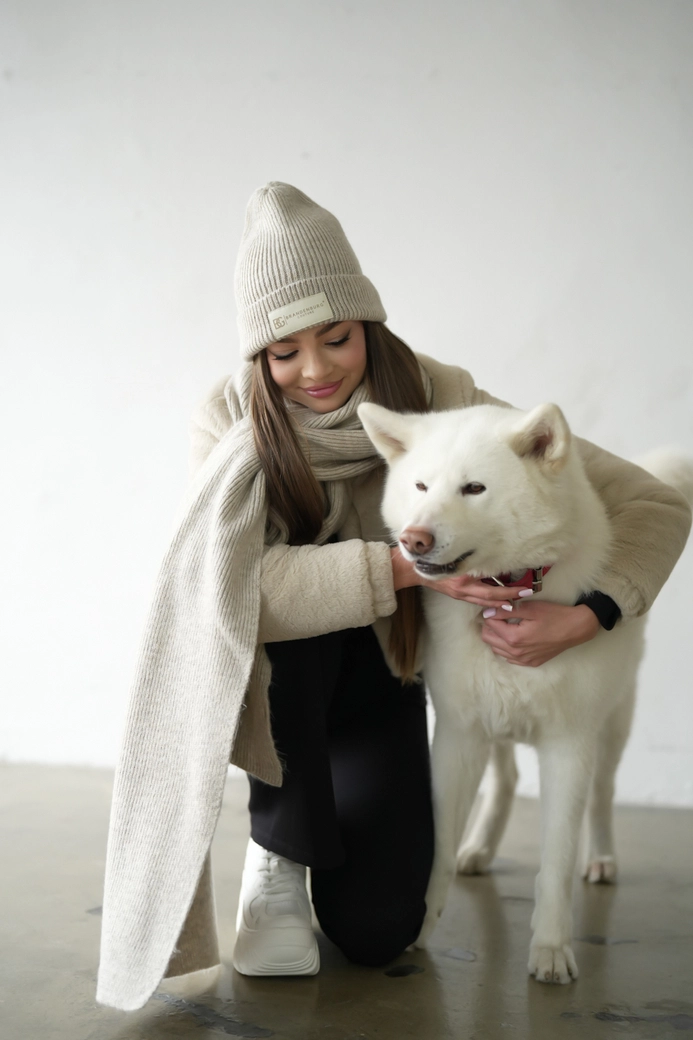 Szalik BG Bear | beż BG19173