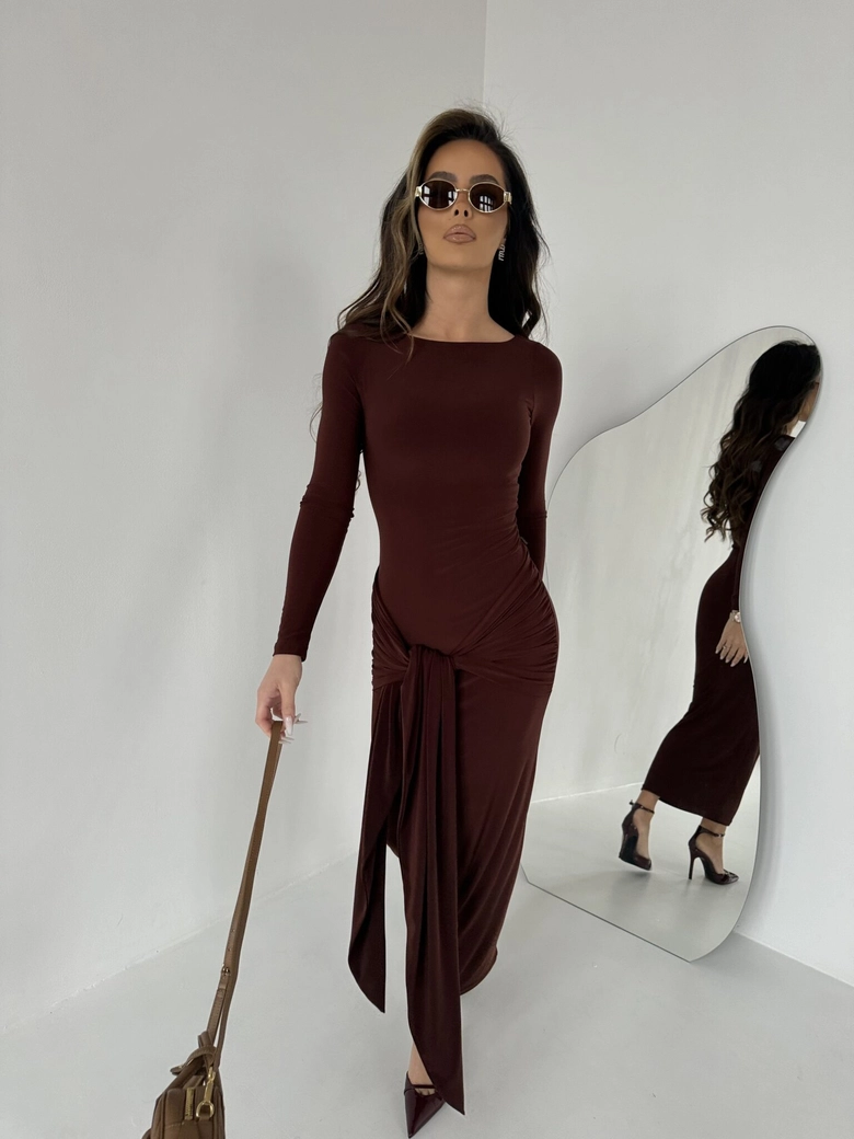 Sukienka SAINT brąz A18439