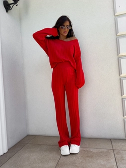 Komplet CANDICE – czerwony